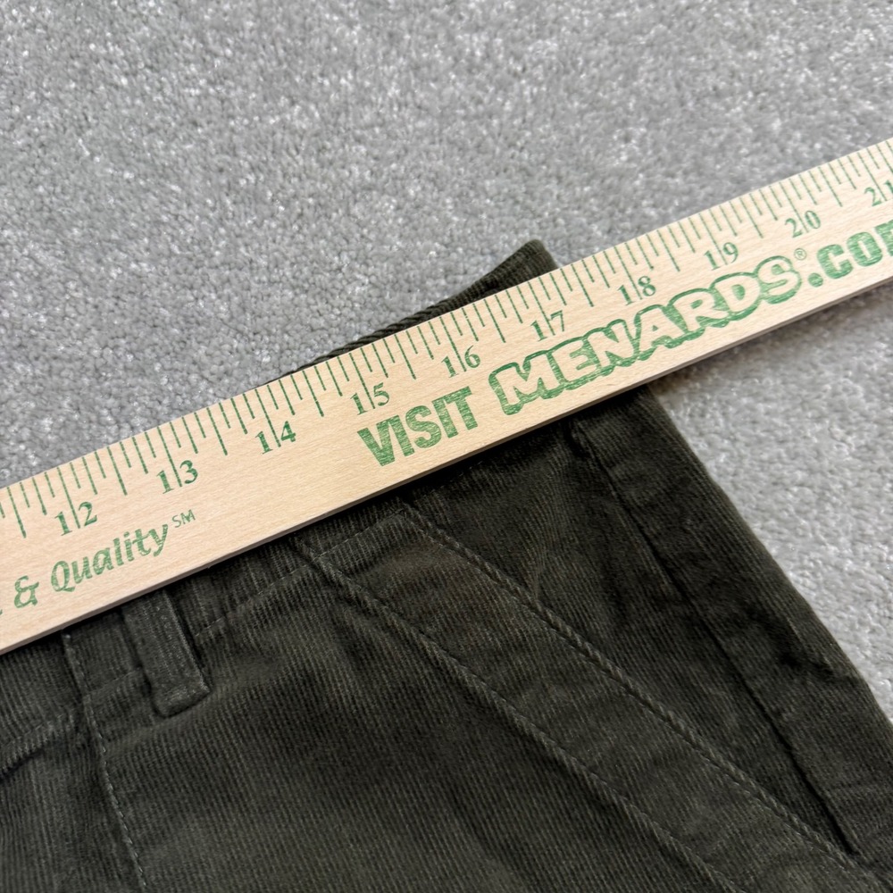 Outerknown Corduroy Utility Shorts Organic Cotton NWT Olive Green Fine Wale Sz12 - Picture 12 of 13